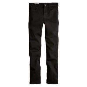 J. Crew 9" mid rise vintage slim straight jeans BB767 Stay Black wash